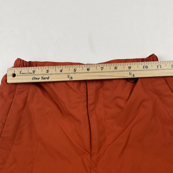 Lands End Squall Snow Pants Boys Girls Kids 12 Insulated Reinforced Knee Red - Picture 5 of 11